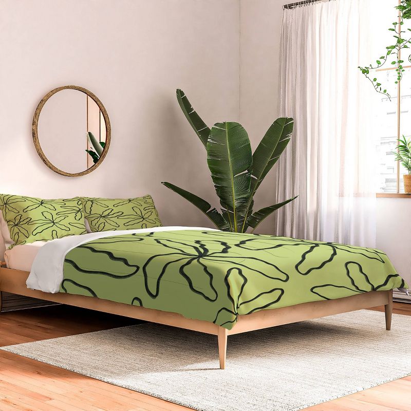 Jae Polgar Party Comforter Set Green - Deny Designs, 3 of 6