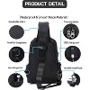 Small Sling Bag, Lightweight Crossbody Backpack with USB Charging Port for Travel, Hiking, and Everyday Use - 3 of 4