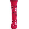 Memoi Hope Love Fight Breast Cancer Awareness Bamboo Blend Socks Black 9-11 - 2 of 4