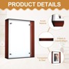 Unique Bargains Acrylic Wall Tabletop Display Floating Single Image Frame - 3 of 4