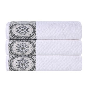 Medallion Cotton Jacquard Towel Set by Blue Nile Mills - 1 of 4