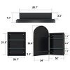 CSBDHome Recessed Framed 1 Door Medicine Cabinet with 2 Adjustable Shelves - 2 of 4