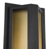 LamQee 19" Modern Outdoor Wall Light Exterior Lighting Fixtures, Black Outdoor Light Fixture, LED Outdoor Wall Sconce Lighting Outside Lights - 4 of 4