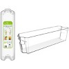 J&V TEXTILES Clear Freezer Storage Organizer Bins, Set of 4, Stackable Refrigerator Containers - 2 of 4