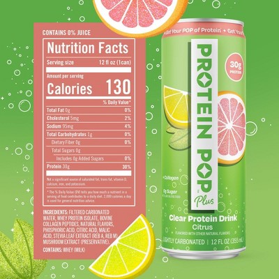 Protein Pop Plus Citrus - 30g Protein - 12 fl oz