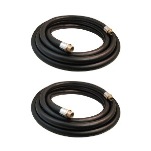 Apache 98108555 1 Inch Diameter 14 Foot Length Farm Fuel Gasoline Oil Diesel Tractor Transfer Hose, Black (2 Pack) - 1 of 3