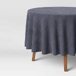Cotton Chambray Round Tablecloth - Threshold™