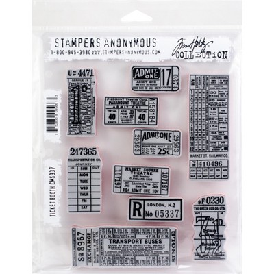 Tim Holtz Cling Stamps 7"X8.5"
