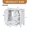 30" Bathroom Vanity, Modern Bathroom Cabinet with Sink Combo Set, Bathroom Storage Cabinet with a Soft Closing Door and 3 Drawers - Leovsnove - 3 of 4
