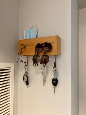 Beechwood Wall Storage With Hooks - Threshold™ : Target