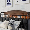 Whisen Twin Size Metal Platform Bed with Light, Upholstered and Storage Headboard for Kids - 4 of 4