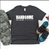 The Juniper Shop Handsome Just Like Dad Youth Short Sleeve Tee - L - Charcoal - 2 of 4