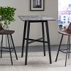 CAVINAS Dining Table Modern Bar Height Dining Table with Rubberwood Legs for Dining Room - 4 of 4