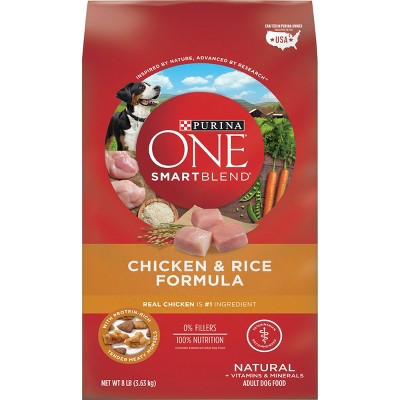 Purina ONE SmartBlend Chicken & Rice Formula Adult Dry Dog Food - 8lbs