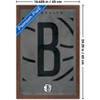 Trends International NBA Brooklyn Nets - Logo 25 Framed Wall Poster Prints - 3 of 4