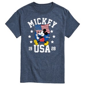 Men's - Disney - Mickey Mouse USA Flag 1928 Short Sleeve Graphic T-Shirt - 1 of 4