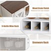 GustoWave 46.5'' Sideboard Buffet Storage Cabinet with Storage, Coffee Bar Cabinet, Farmhouse Wine Bar Cabinet with Wine Glass Rack - 4 of 4