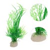 Unique Bargains Fish Tank Aquarium Decorations Plastic Plants 5.12" - 3 of 4