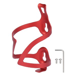 Unique Bargains Double Side Bicycle Water Coffee Drink Cup Bottle Holder Cages Carrier Rack with Wrench for Mountain Road Bike - 1 of 4