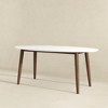 NicBex Dining Table 67" Modern Minimalist Oval Solid Wood Dining Table for Dining Room - 3 of 4