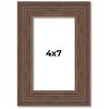 PosterPalooza | 4x7 Wide Barnwood Picture Frame, UV Acrylic, 6 Finishes - Grey, Brown, White, and Black - 2 of 4