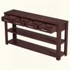 KIGFTSOD Stylish Entryway Console Table with 4 Drawers and 2 Shelves, Suitable for Entryways, Living Rooms - 4 of 4