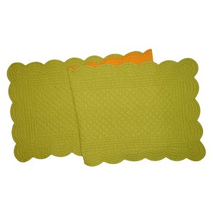 C&F Home 14" x 51" Olive Orange Table Runner - 1 of 1