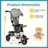 Safstar 5-in-1 Folding Trike for Toddlers 1-5 Years Old w/ Safety Harness Storage - 2 of 4