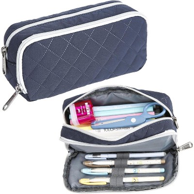 Paaaawaters Pencil Case Large Capacity Pencil Pouch Aesthetic Pen Bag Office Stationery Organizer Simple Sturdy