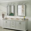 Apmir Rectangular Aluminum Alloy Framed and Tempered Glass Wall Bathroom Vanity Mirror in Matte Black/ Gold/ Silver/ Brown - 2 of 4