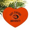 East Central University Tigers Logo Heart Love Wood Christmas Tree Holiday Ornament - 2 of 3