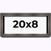 PosterPalooza | Panoramic Shadow Box 1.75" Deep Brown Frame - UV Acrylic, Backing, Hanging Hardware - 2 of 4