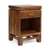 Set of 2 Wadley Boho Handcrafted Acacia Wood Nightstands Natural - Christopher Knight Home: Mango Wood, Bohemian Style Bedroom Furniture - 4 of 4