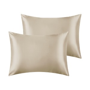Unique Bargains Satin Hair and Skin Breathable Envelope Closure Pillowcase 2 Pcs - 1 of 4