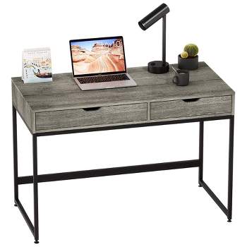 BestOffice Computer Desk472 Inches Home Office Desk Writing Study Table Modern Simple Style PC Desk with Metal Framebrown, 47 inch