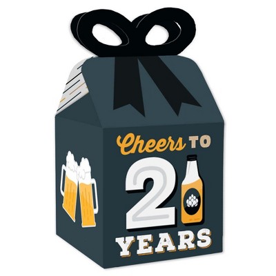 Big Dot Of Happiness Cheers And Beers To 21 Years - Party Mini Favor Boxes  - 21st Birthday Party Treat Candy Boxes - Set Of 12 : Target