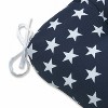 48" x 18" Outdoor/Indoor Tufted Bench/Swing Cushion Macey Americana Blue - Pillow Perfect - 3 of 4