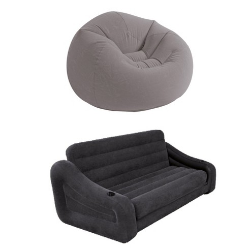 Intex Inflatable Beanless Bag Chair Intex Inflatable Queen Size Futon Sofa