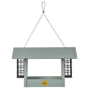 Birds Choice 3qt Hopper Feeder With Suets Medium - White: Weather-Resistant, No Assembly, Plastic Bird Feeder - 1 of 4