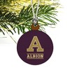 Albion College Primary Logo Mini Small Tiny Wood Christmas Tree Holiday Ornament - 3 of 4