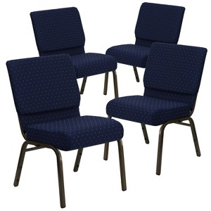 Emma and Oliver 4 Pack 21''W Stacking Church Chair - 1 of 1