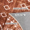 Modern Geometric Area Rug Soft Washable Rug Non Slip Non Shedding Floor Carpet, Low Pile Thin Rug, Distressed Southwestern Rug, Indoor Printed Rug - 4 of 4