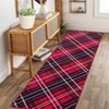 Washable Modern Striped Rug Non Slip Low Pile Rug Soft Throw Floor Cover Foldable Indoor Carpet for Living Room Bedroom Nursery - 3 of 4