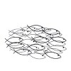 Metal Fish Indoor Outdoor Wall Decor Dark Gray - Olivia & May: 19" Iron Nautical Sculpture, Vertical Display - 3 of 4