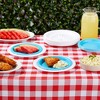 Juvale 20 Count 10" Reusable Plastic Paper Plate Holders, Heavy Duty for Picnic Supplies, White - 2 of 4