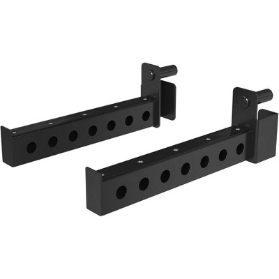 ER KANG Power Rack Cage Squat Rack Attachments-Fit 2.36"x 2.36" Tube with 1" Hole, 800LBS Capacity (1 Pair)