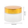 Unique Bargains Elegant Frosted Cream Glass Bottle for Bathroom 1 Pc - 4 of 4