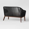 Purcell Wood Patio Loveseat - Threshold™: DuraSeason Fabric™ Fabric, Weather-Resistant Patio Furniture - 3 of 4