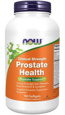 Clinical Strength Prostate Health by Now Foods  -  180 Softgel