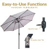 Sunnydaze Outdoor Aluminum Patio Umbrella, Tilt, and Crank - 9' - 4 of 4